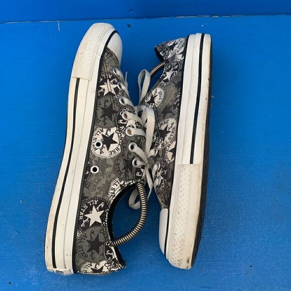 CONVERSE CHUCK TAYLOR ALL STAR Low Top SHOES All Star Logo Print Men 9 - Picture 6 of 8